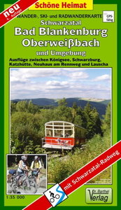 Doktor Barthel Karte Schwarzatal, Bad Blankenburg, Oberweißbach und Umgebung
