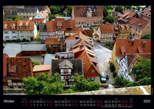 Quedlinburg 2022 - Black Edition - Timokrates Kalender, Wandkalender, Bildkalender - DIN A4 (ca. 30 x 21 cm)