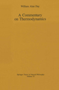 A Commentary on Thermodynamics