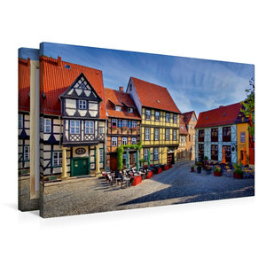 Premium Textil-Leinwand 90 cm x 60 cm quer Quedlinburg