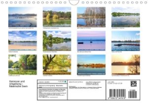 Hannover und Umgebung - Malerische Seen (Wandkalender 2021 DIN A4 quer)