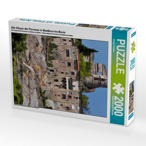 CALVENDO Puzzle Alte Häuser der Provence in Montbrun-les-Bains 2000 Teile Puzzle hoch