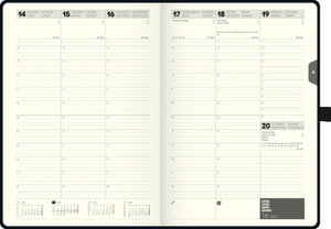 Wochenkalender Kompagnon Modell 797, 2023, Baladek-Einband schwarz