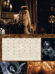 Harry Potter Broschur XL 2024. Wandkalender mit fesselnden Filmszenen aus den Harry Potter-Filmen. Broschürenkalender 2024 mit Poster zum Heraustrennen.