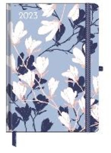 GreenLine Diary Floral 2023 - Buchkalender - Taschenkalender - 16x22