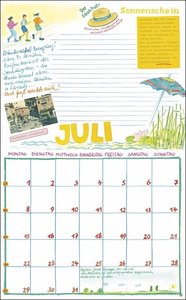 Gabi Kohwagner: Mein persönlicher Kalender 2024. Detailreich illustrierter Kalender zum Aufhängen mit viel Platz für Organisatorisches. Wandkalender 2024 zum Eintragen.