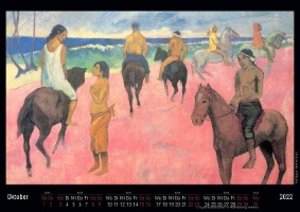 Paul Gauguin 2022 - Black Edition - Timokrates Kalender, Wandkalender, Bildkalender - DIN A4 (ca. 30 x 21 cm)