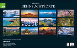 GEO SAISON: Sehnsuchtsorte 2023 - Wand-Kalender - Reise-Kalender - Poster-Kalender - 58x36