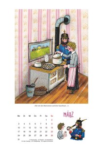 Der Otfried-Preußler-Kalender 2025 – Wandkalender für Kinder – Mit Räuber Hotzenplotz, Kleiner Hexe und Co. – 29,7 x 42 cm – Spiralbindung