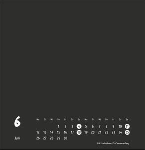 Bastelkalender 2023. Schwarzer Wandkalender zum Selbstgestalten. Quadratischer Kalender 2023 zum Basteln. Kalender mit 12 Seiten zum Bemalen und Bekleben. 33x33 cm.