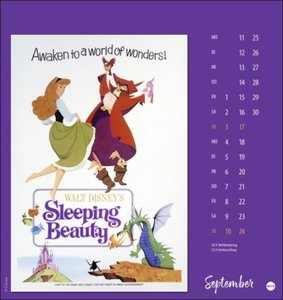 Disney Classic Filmplakate Postkartenkalender 2023. Kleiner Kalender mit Abbildungen der berühmten Filmposter als Postkarten zum Sammeln und Verschicken.