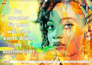 Spruchkalender - frech und bunt (Wandkalender 2021 DIN A2 quer)
