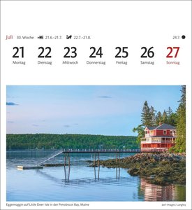 USA Sehnsuchtskalender 2025 - Wochenkalender mit 53 Postkarten