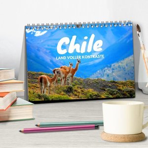 Chile - Land voller Kontraste (Tischkalender 2024 DIN A5 quer), CALVENDO Monatskalender
