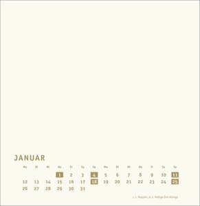 Premium-Bastelkalender gold groß 2026