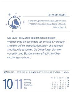 Wassermann Sternzeichenkalender 2025