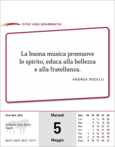 Italienisch Sprachkalender 2026