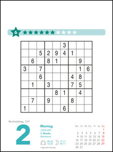 Stefan Heine Sudoku mittel bis schwierig 2023 - Tagesabreißkalender -11,8x15,9 - Rätselkalender - Knobelkalender