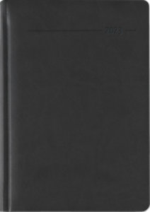 Buchkalender Tucson schwarz 2023 - Büro-Kalender A5 - Cheftimer - 1 Tag 1 Seite - 416 Seiten - Tucson-Einband - Alpha Edition
