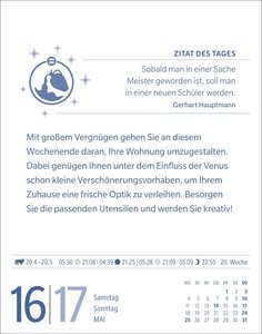 Wassermann Sternzeichenkalender 2026