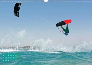 Kitesurfen: Mit Drachen am Meer (Wandkalender 2022 DIN A3 quer)