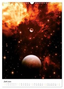 Galaxien und Nebulare (Wandkalender 2024 DIN A3 hoch), CALVENDO Monatskalender
