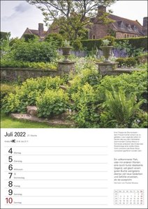 Gartenparadiese Kalender 2022