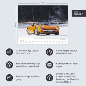 Legendäre Autos Posterkalender 2026