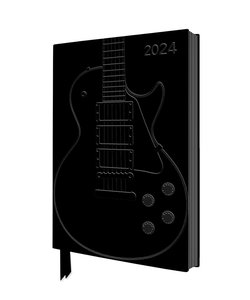 Black Gibson Guitar - Schwarze Gibson Gitarre - Tischkalender 2024