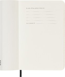 Moleskine 12 Monate Monats Notizkalender 2024, Pocket/A6, Schwarz