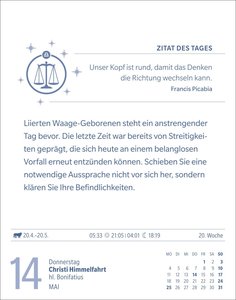 Waage Sternzeichenkalender 2026