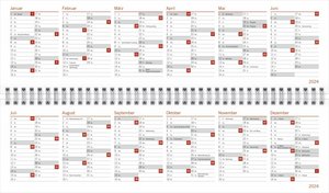 Batik Wochenquerplaner 2024. Querkalender im angesagten Batik-Design sorgt für Farbe auf dem Schreibtisch! Kalender zum Umklappen mit Übersicht über alle wichtigen Termine.