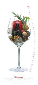 Weinaromen 2025 - Wandkalender - Weinsorten und wonach sie schmecken Hoch-Format 22 x 49,5 cm