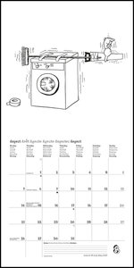 Bunny Suicides 2023 - Wand-Kalender - Mini-Broschürenkalender - 17,5x17,5 - 17,5x35 geöffnet - Cartoon