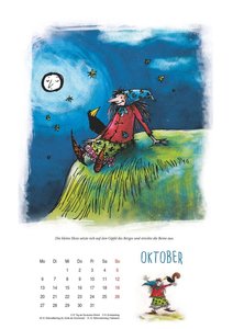 Der Otfried-Preußler-Kalender 2025 – Wandkalender für Kinder – Mit Räuber Hotzenplotz, Kleiner Hexe und Co. – 29,7 x 42 cm – Spiralbindung