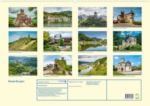 Mosel-Burgen (Wandkalender 2023 DIN A2 quer)
