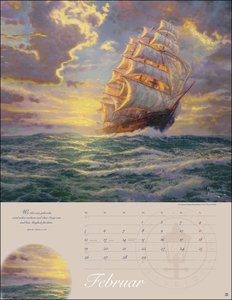 Thomas Kinkade: Land im Licht Kalender 2024. Kunstvoller Wandkalender mit idyllischen Gemälden und Bildzitaten. Einzigartiger Kunst-Kalender. 34 x 44 cm. Hochformat.