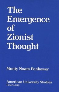 The Emergence of Zionist Thought