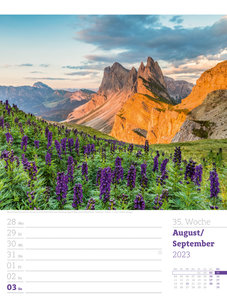 Faszination Alpenwelt - Wochenplaner Kalender 2023
