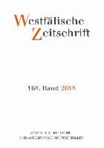 Westfälische Zeitschrift 168, Band 2018