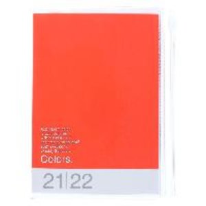 MARK'S 2021/2022 Taschenkalender A6 vertikal, COLORS, Orange