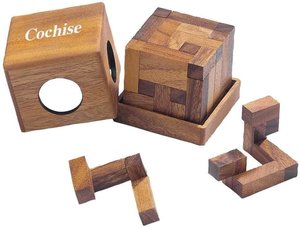 Philos 6293 - Cochise Würfel, 9 Puzzle Teile, Knobelspiel