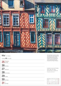 Bretagne und Normandie Wochenplaner 2026