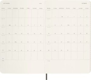 Moleskine 12 Monate Wochen Notizkalender 2024 - Precious & Ethical, Large/A5, Boa Schwarz