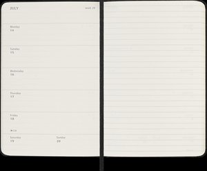 Moleskine 18 Monate Wochen Notizkalender 2024/2025, P/A6