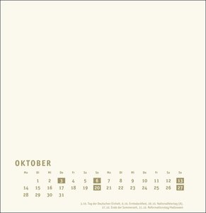 Bastelkalender 2024 Premium gold groß. Blanko-Kalender zum Basteln mit extra Titelblatt für eine persönliche Gestaltung. Foto- und Bastelkalender 2024.