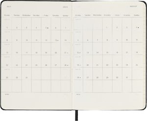 Moleskine 12 Monate Wochenkalender 2024, Pocket/A6, Schwarz