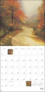 Land of Light Broschurkalender 2023. Kunstvoller Wandkalender mit idyllischen Gemälden. Einzigartiger Kunst-Kalender mit Bildern von Thomas Kinkade. 29,5x30 cm. Quadratisch