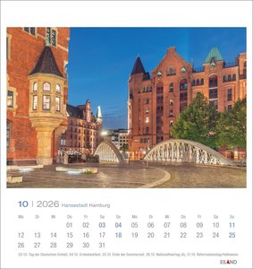 Hansestadt Hamburg Postkartenkalender 2026