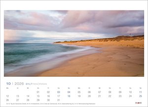 Sylt Panorama Postkartenkalender 2026